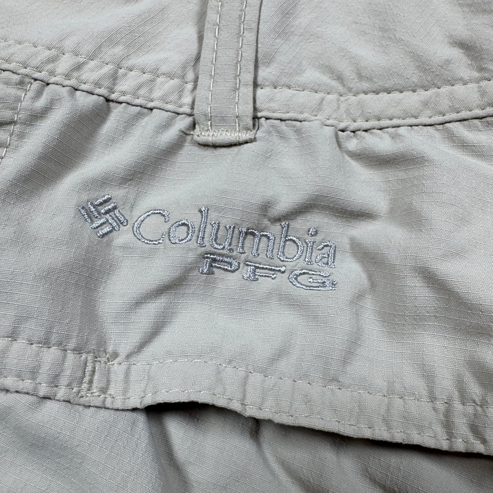 Columbia‎ Women's PFG Pants Khaki 12 Omni-Shade Fishing Hiking Cargo Lightweight - Picture 9 of 12